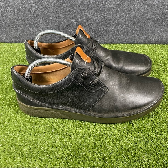 Clarks Active Air Oakland Rise Mens Size 11 Black Leather Chukka Boots Lace-Up main image 4